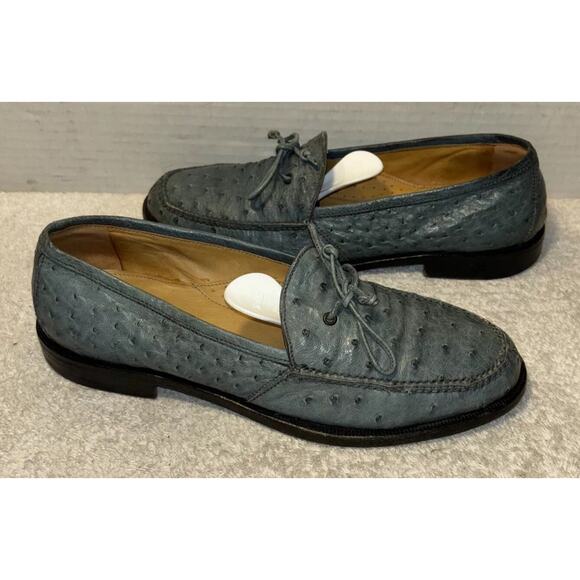 Giorgio\'s of Palm Beach Vintage Ostrich Leather Loafer Flats Men Size 8 main image 7